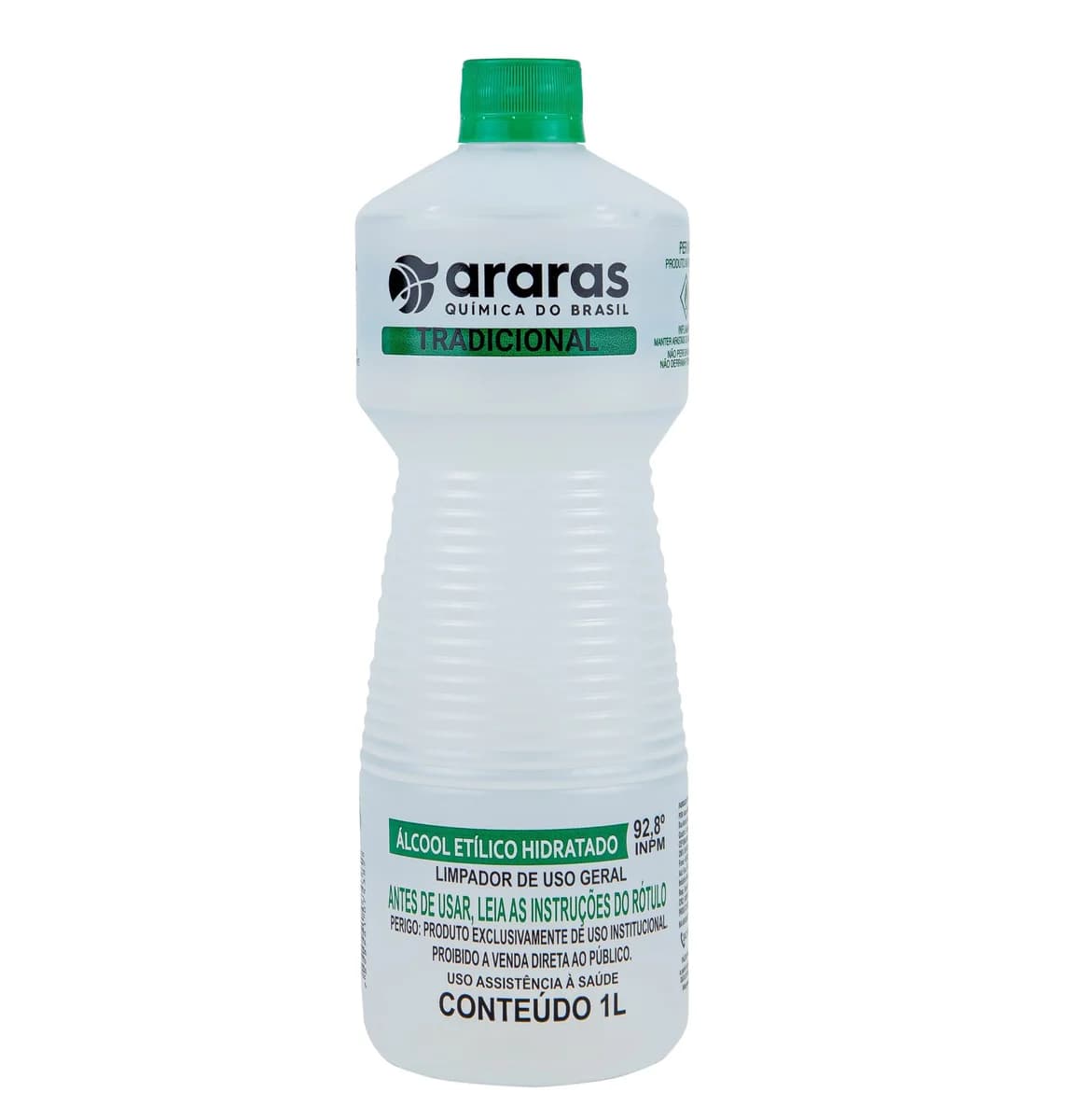 Álcool Etílico Hidratado 92.8º INPM - Uso Institucional - 1 Litro