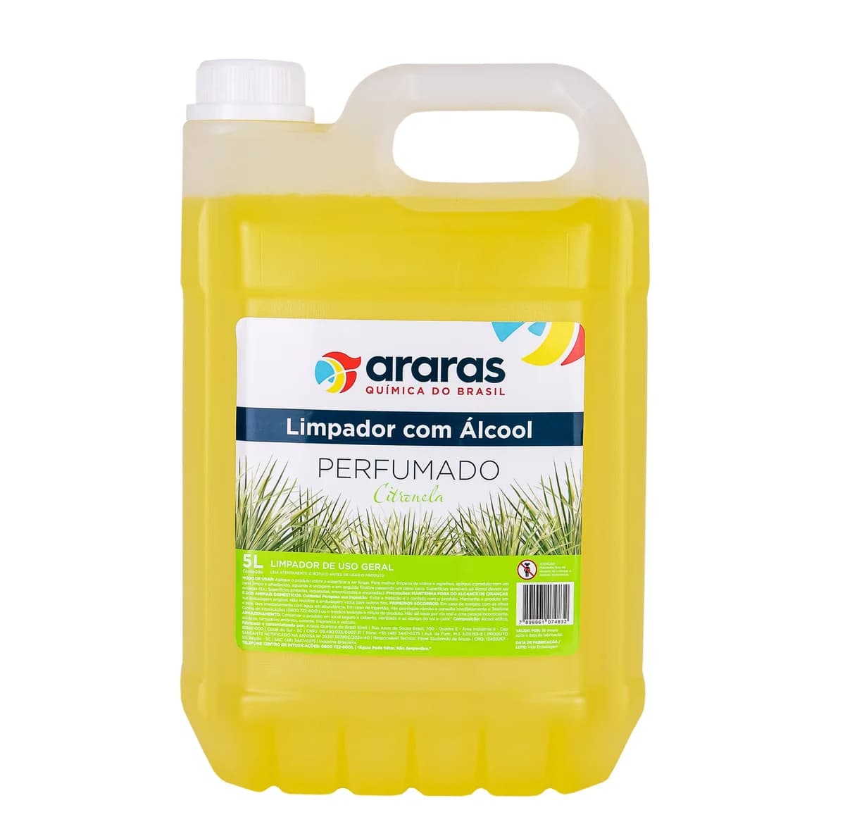 Limpador com Álcool Perfumado - Citronela - 5,1 Litros